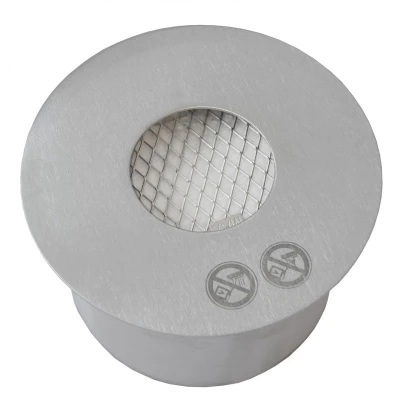 Ronde bio-ethanol brander met een capaciteit van 2,5 liter. Maat Ø: 19 x H: 10 cm.