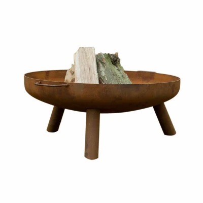 Vuurkorf gemaakt van het duurzame materiaal cortenstaal Oman cortenstaal vuurkorf Ø60