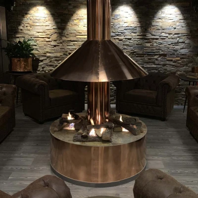 Deluxe haardbrander voor bio-ethanol (2 liter). Perfect voor een doe-het-zelf biohaard. Geproduceerd in roestvrij staal. 