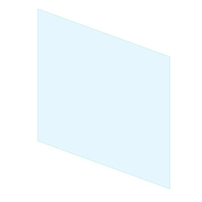 Volledig glas aan een kant 800 mm | Bioethanolhaard-shop Eenzijdig volledig glas - 800 mm