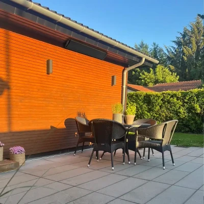 Heation Heatbar 1000 elektrische terrasverwarmer met infrarood warmte Heation Heatbar 1000 elektrische terrasverwarmer met infrarood warmte