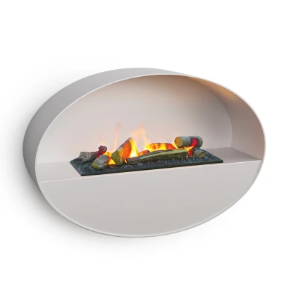 ScandiFlame Electric Kjos - Witte wandgemonteerde Opti-myst haard ScandiFlame Electric Kjos - Witte wandgemonteerde Opti-myst haard