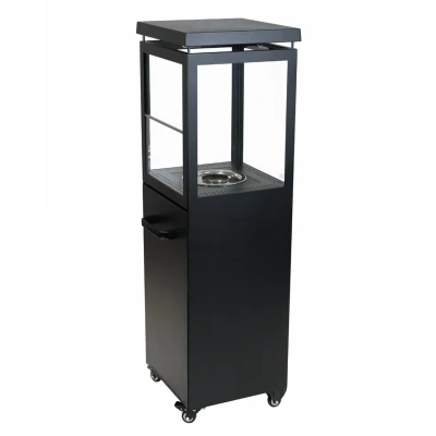 Muztag Premium Fire Paris Zwart - Buiten Bio-ethanol haard