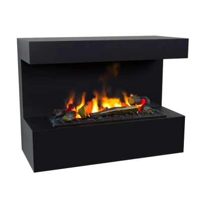 ScandiFlames Electric Steinsdal - Zwarte Wandgemonteerde Opti-Myst Haard ScandiFlames Electric Steinsdal - zwarte Wandgemonteerde Opti-Myst Haard