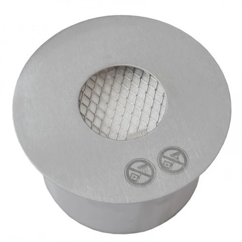 Ronde bio-ethanol brander met een capaciteit van 2,5 liter. Maat Ø: 19 x H: 10 cm.