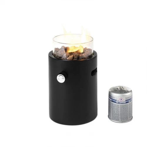 Loki buiten gashaard voor op tafel Loki tafel gashaard