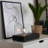 Lambeth Black - Tafel Bio Fireplace