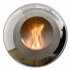 Muur hangende Vellum Cocoon Fires in gepolijst staal