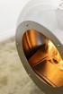 Muur hangende Vellum Cocoon Fires in gepolijst staal