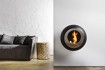 Muur hangende Vellum Cocoon Fires in zwart