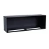 Foco One 1500 media wall inbouw bio-ethanolhaard met zwart frame en veiligheidsglas