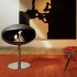 Cocoon pedestal bio-ethanol haard zwart