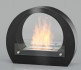 Biohaard met boog. Brander 1,5L. Brandtijd  6 uur. Maat H: 52 x B: 64 x D: 23 cm