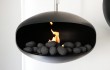 Decoratie voor bio-ethanol haarden. Keramische stenen (Zwart - 24 stuks), voor in en rondom het vuur.